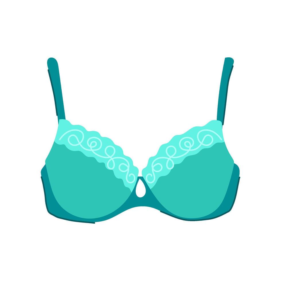 underwire bra modern cartoon illustration vector