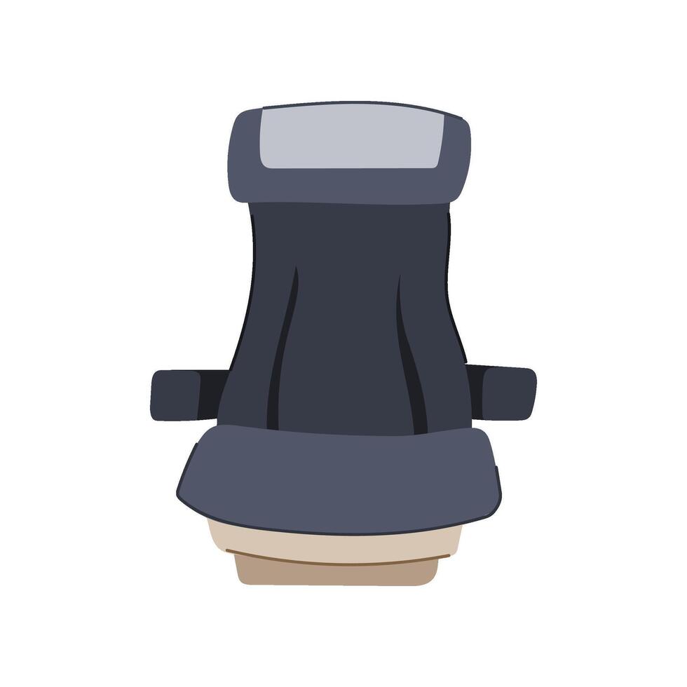cushion seat airplane cartoon illustration vector