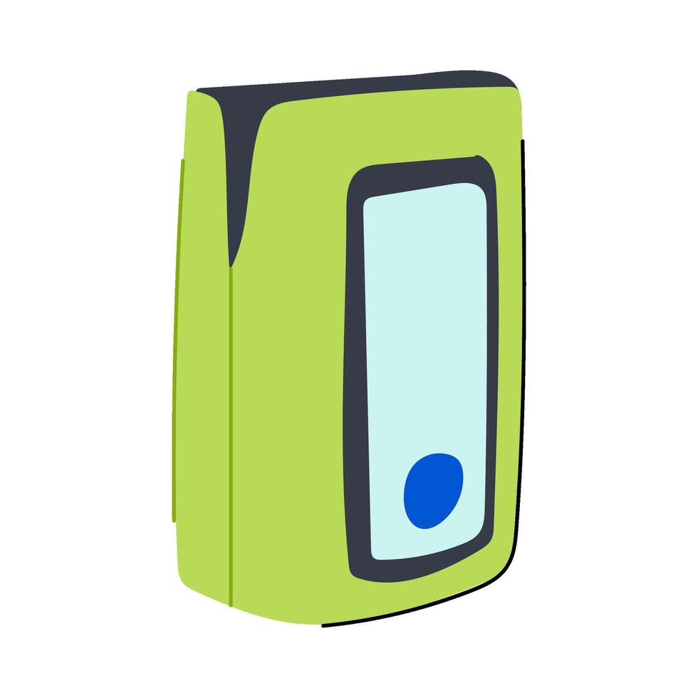 saturation pulse oximeter cartoon illustration vector