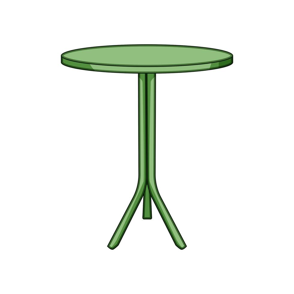 waterproof plastic table cartoon illustration vector
