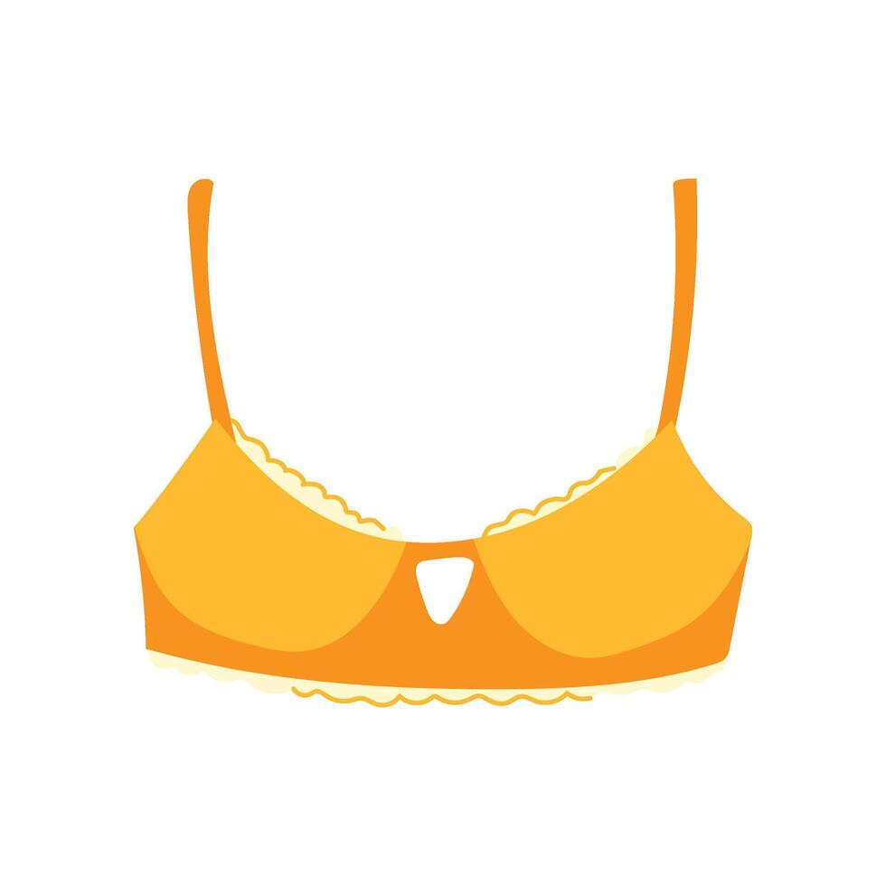 balconette bra modern cartoon illustration vector