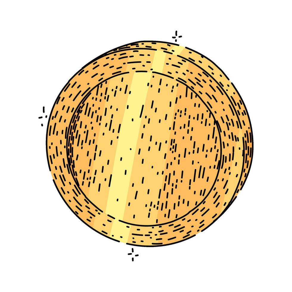 wallet coin sketch hand drawn vector