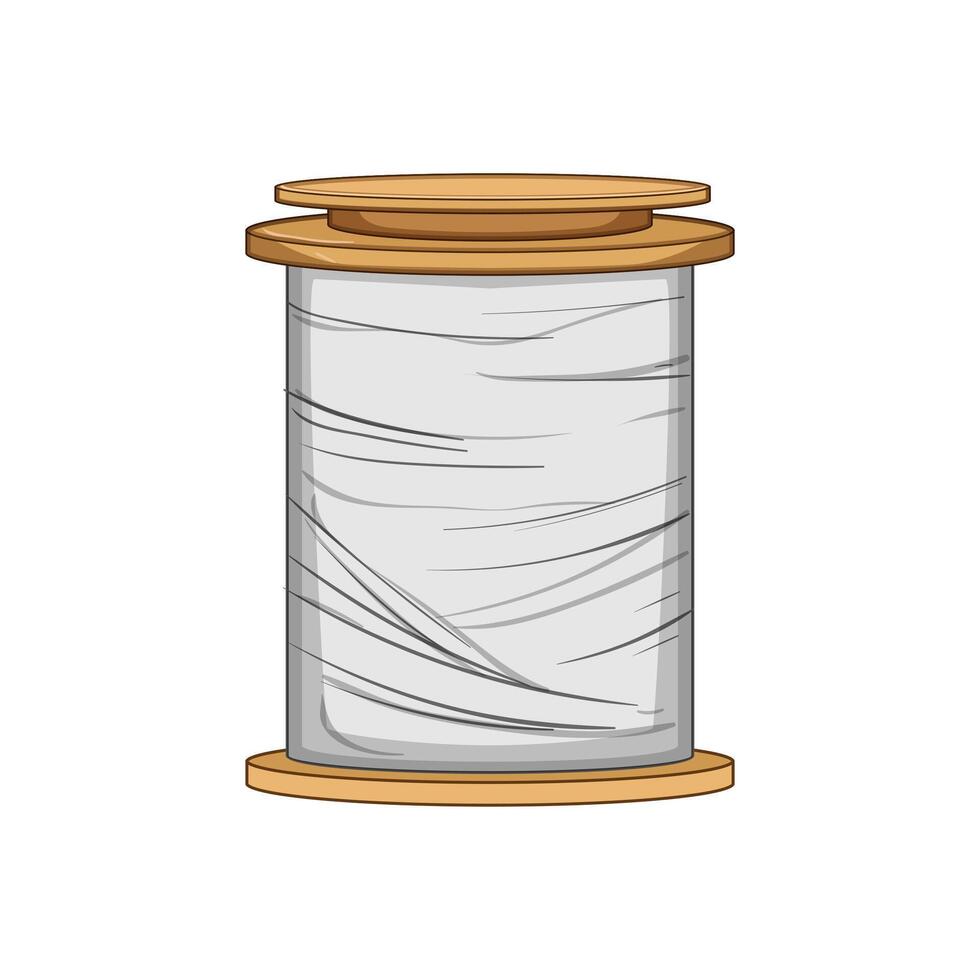 craft thread spool cartoon illustration vector