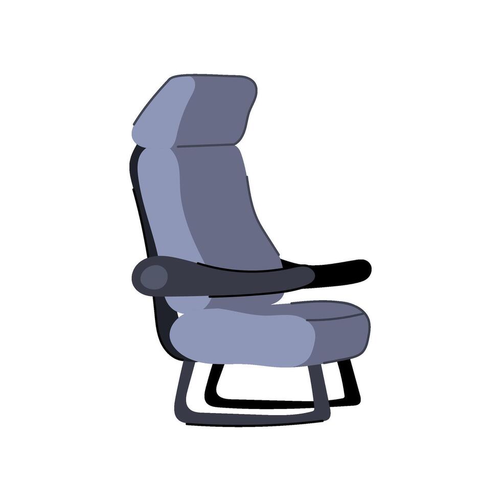 legroom seat airplane cartoon illustration vector