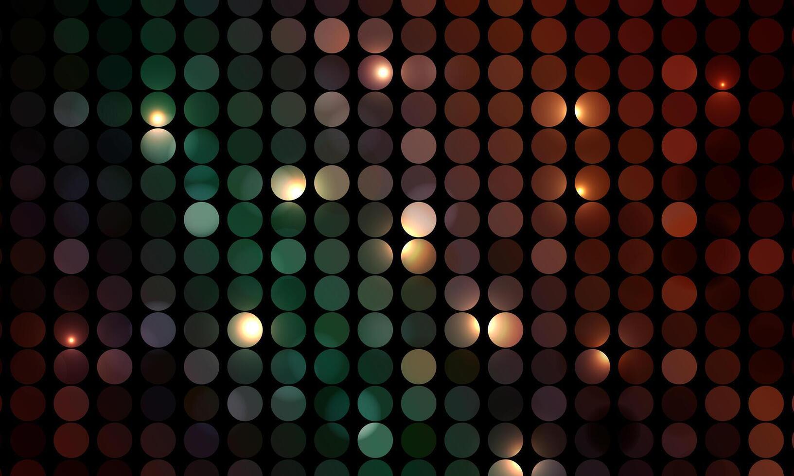 Disco lights on dark background. party night. colorful bokeh shiny. vector