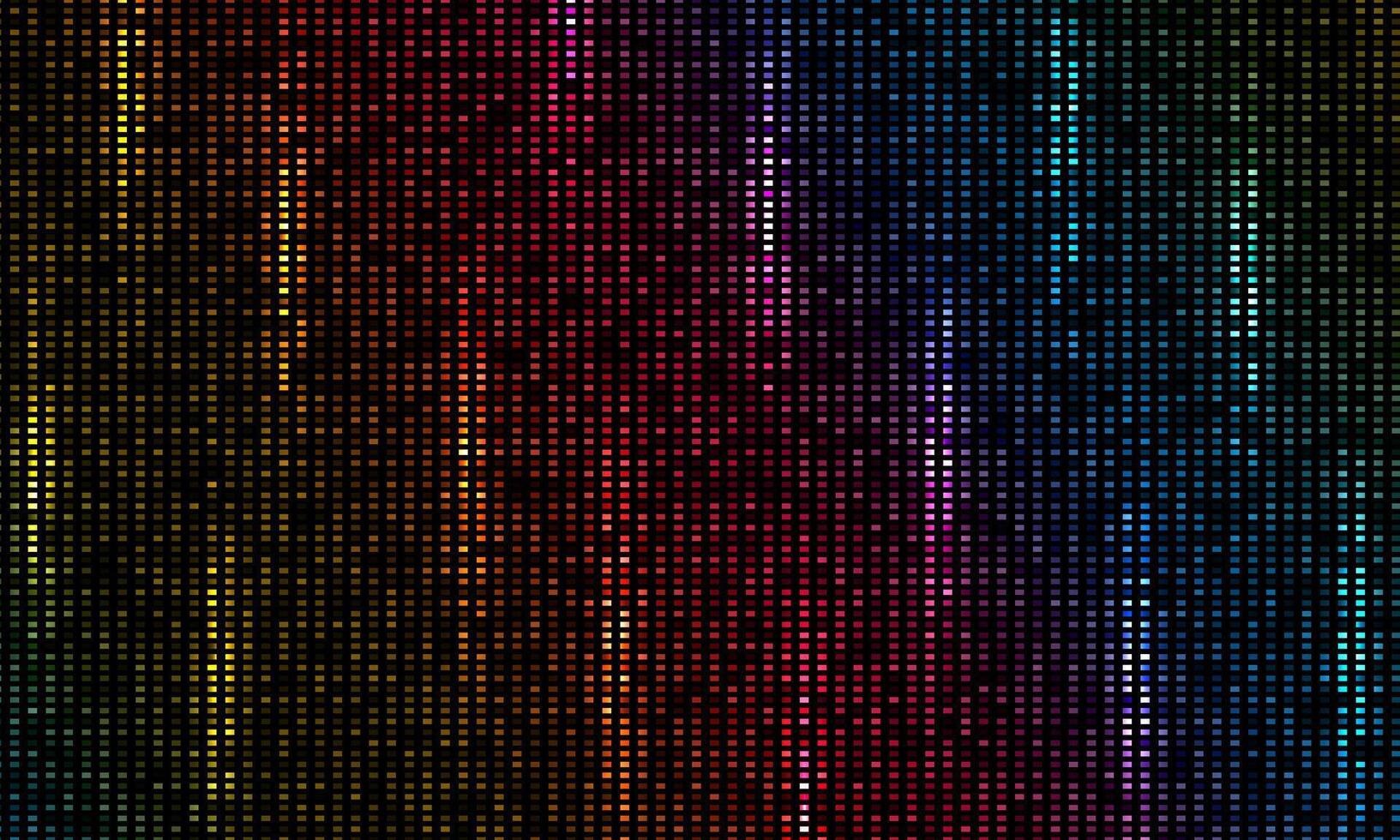 Abstract technology futuristic digital concept square pattern with particles square elements on dark colorful background. vector