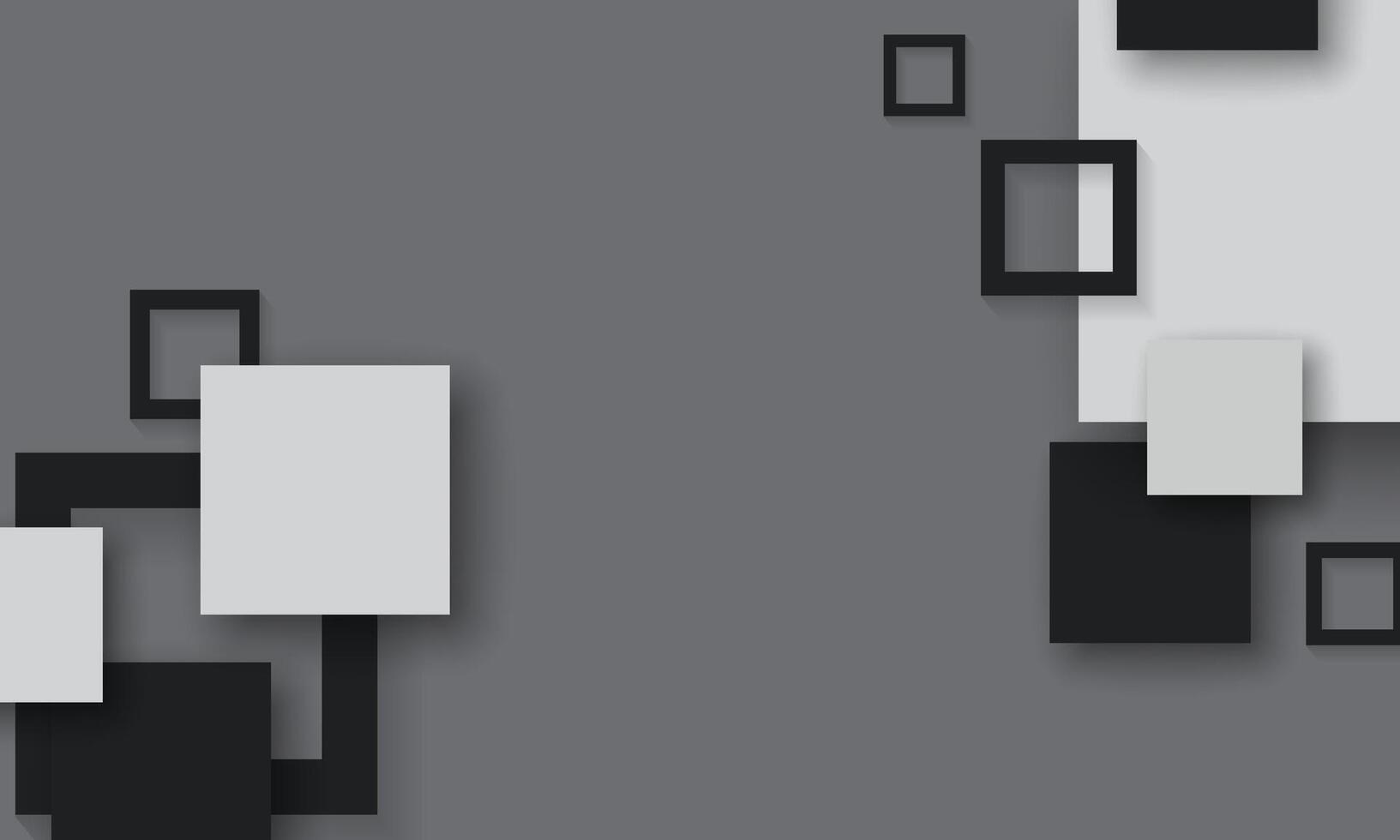 abstract copy space geometric retro style.. Squares blank on grey background. vector