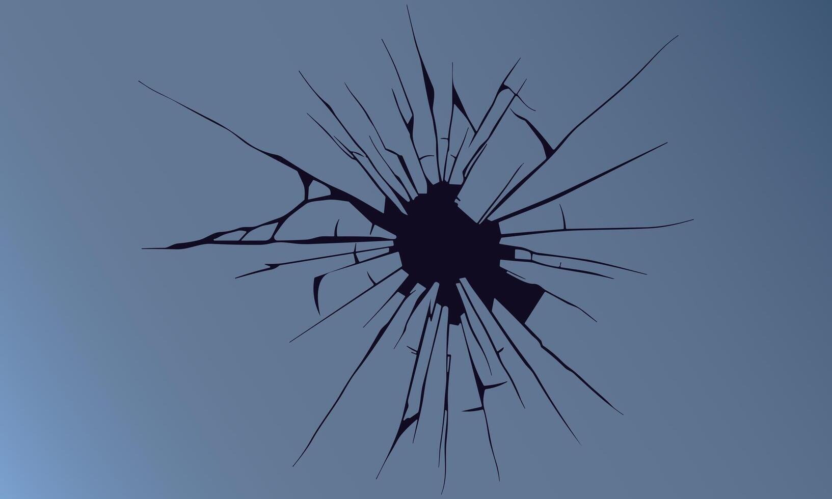 Cracked hole. break wall. ground cracked. rough old surface. vector