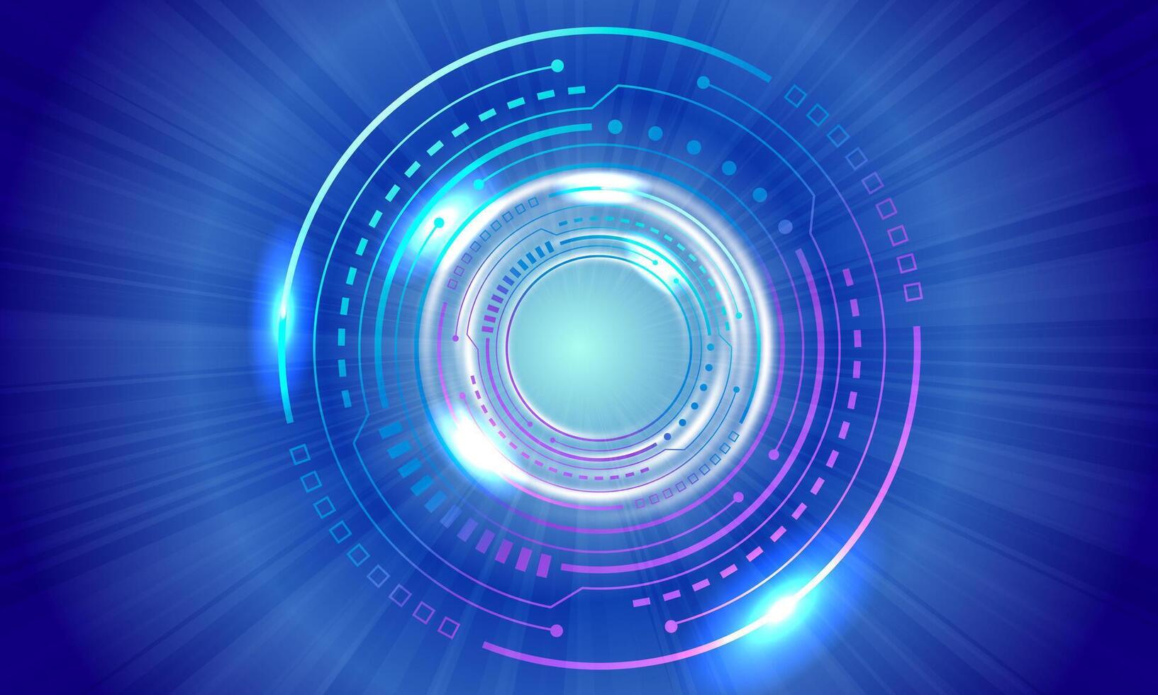 Abstract circle technology background. communication concept futuristic digital soft light blue background. vector