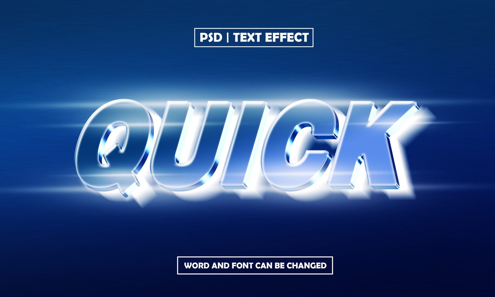 Quick 3D Editable Text Effect psd