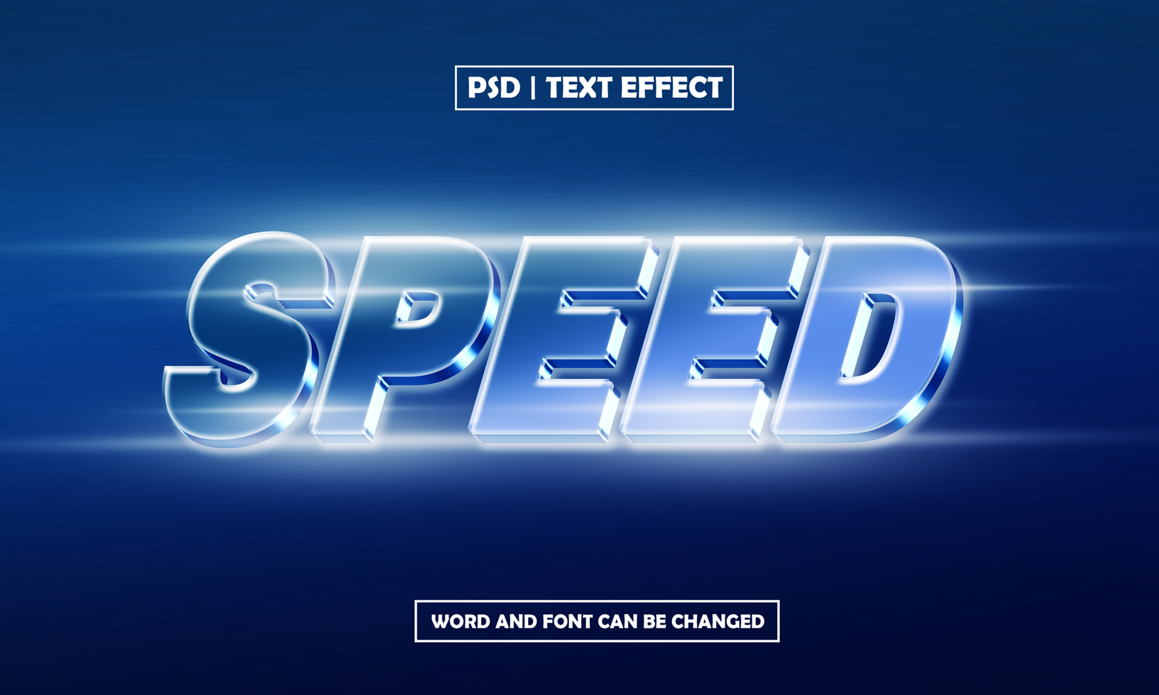 Speed 3D Editable Text Effect psd