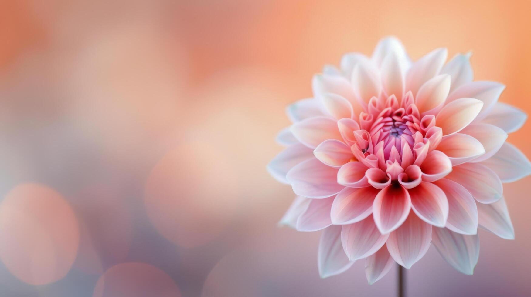 Delicate Pink Flower Blooming Against a Soft Bokeh Background in Spring photo