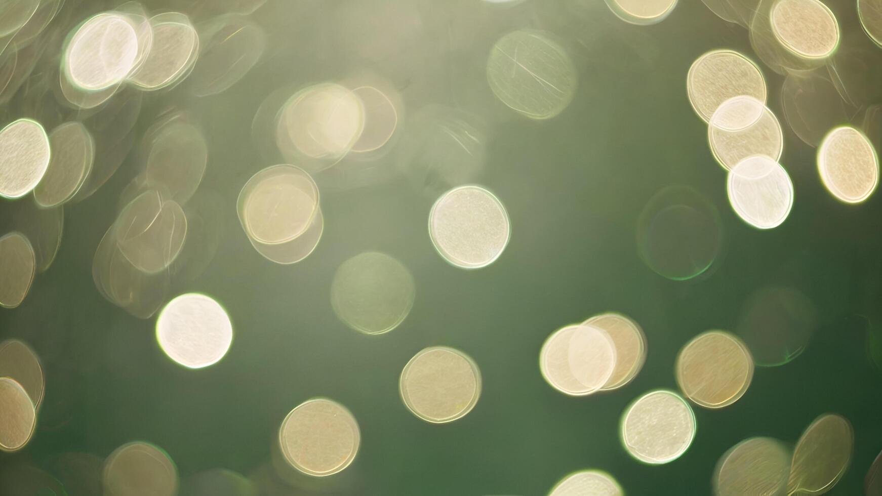 a blurry image of a green background with circles photo