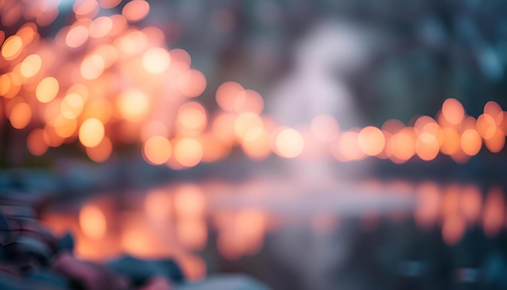 blurred bokeh of a fountain in the park photo