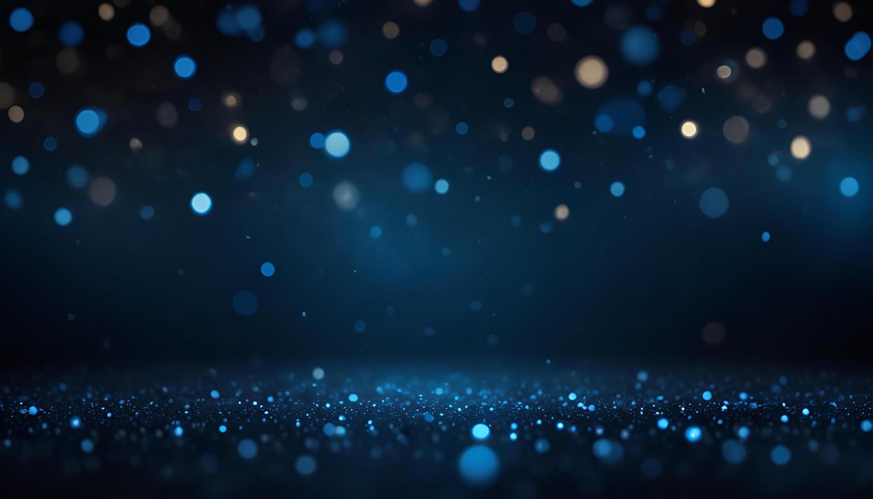 blue glitter background with lights photo