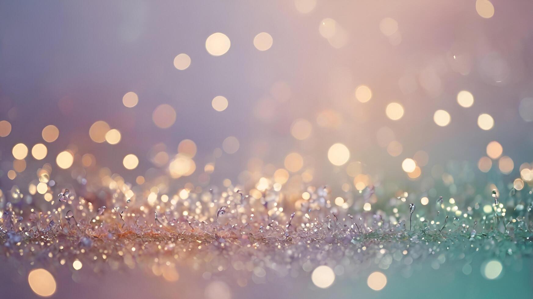 a blurry image of sparkles on a purple background photo