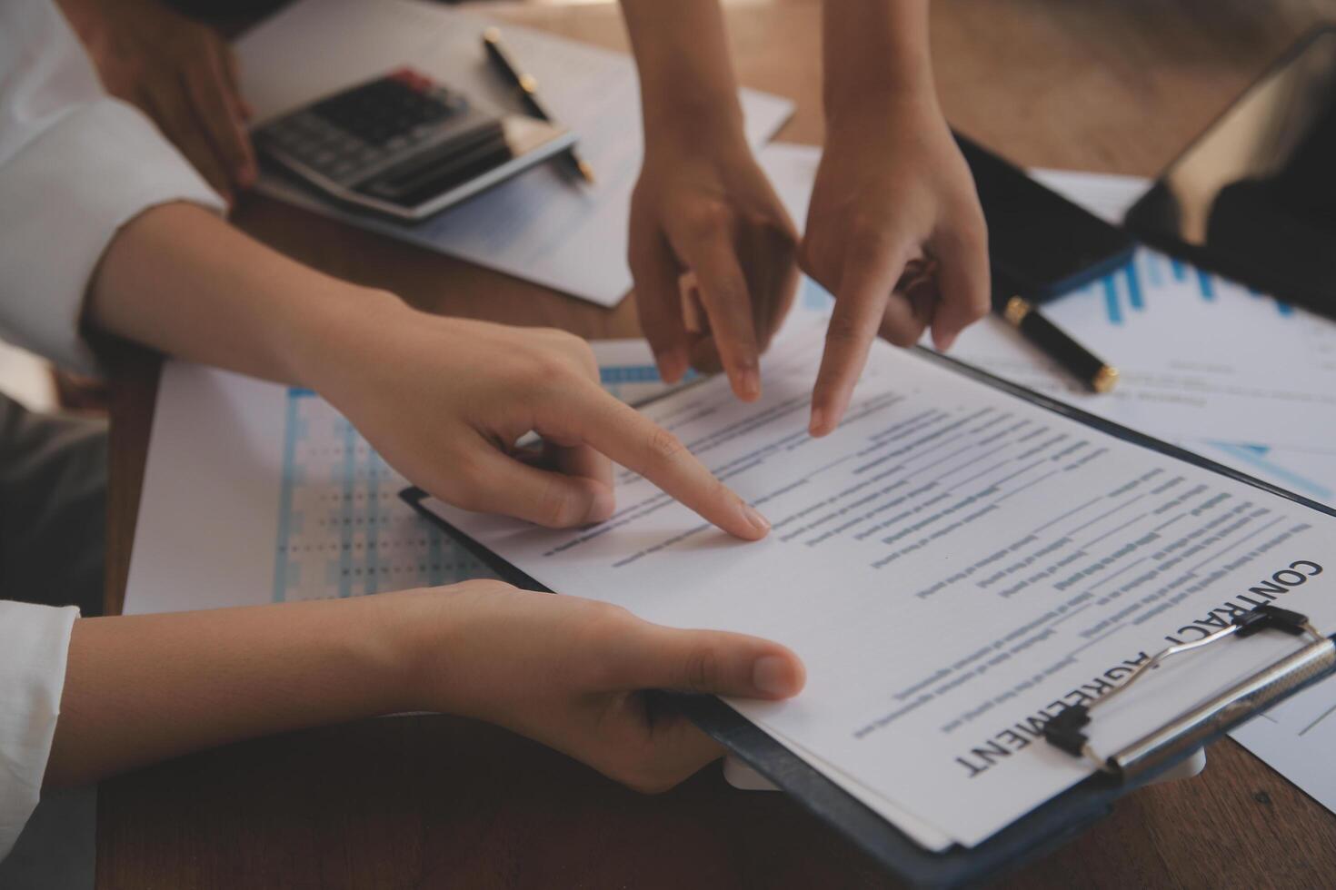 Business meetings to analyze investment strategies and brainstorm sales plans for a more profitable business. photo