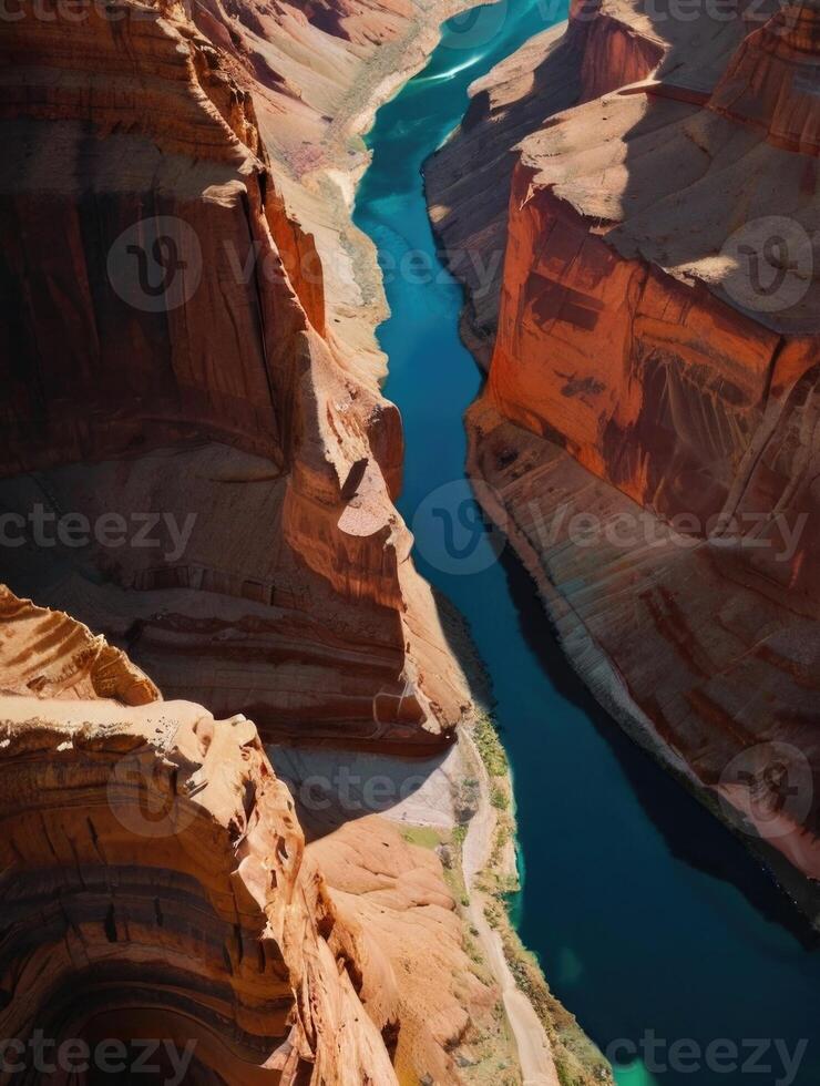 Aerial view of the canyon photo