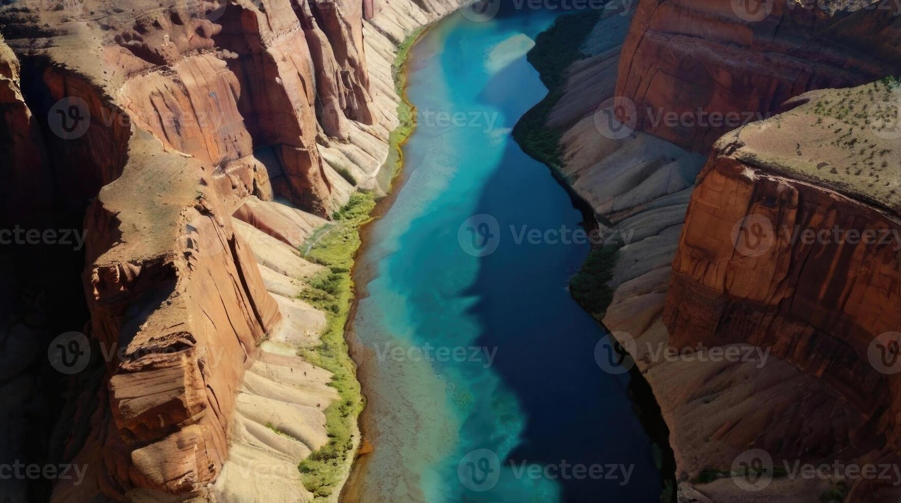 Aerial view of the canyon photo