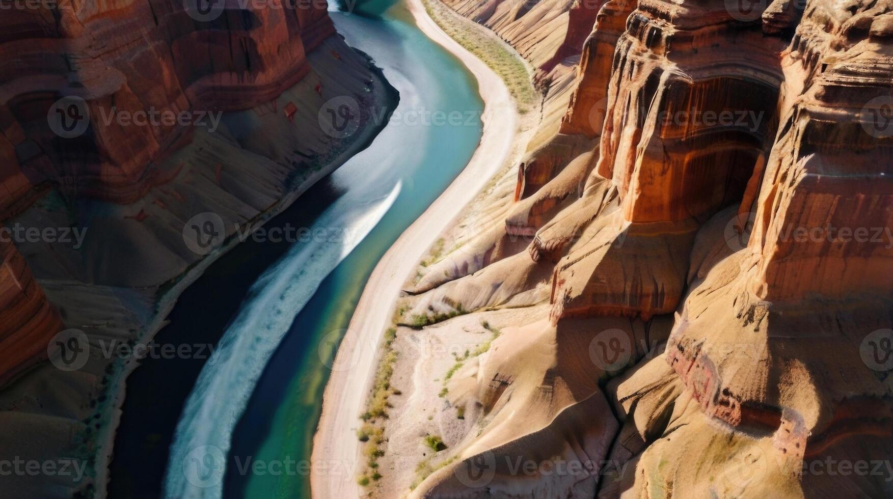Aerial view of the canyon photo