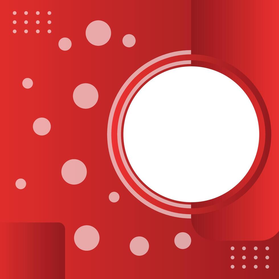 White Circle Frame Abstract Background with White Dot vector