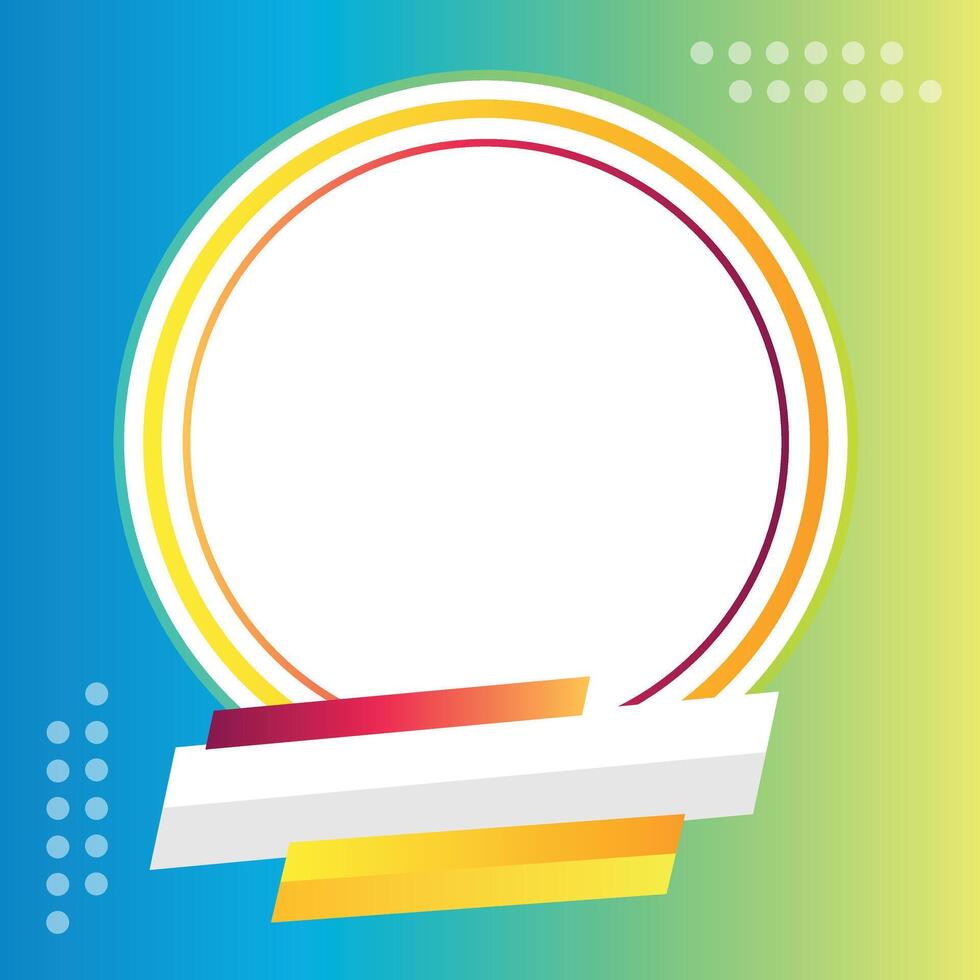 Abstract Background Social Media Template vector