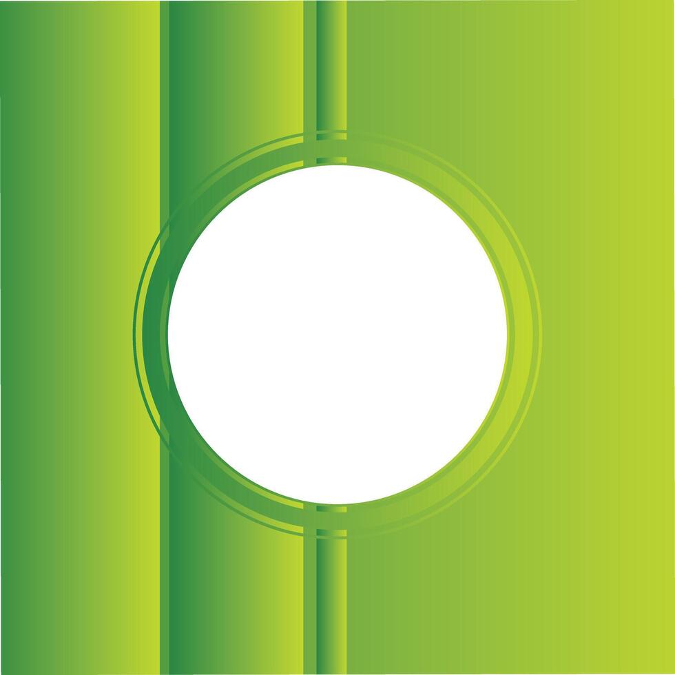 Green and White Circle in Center Abstract Background vector