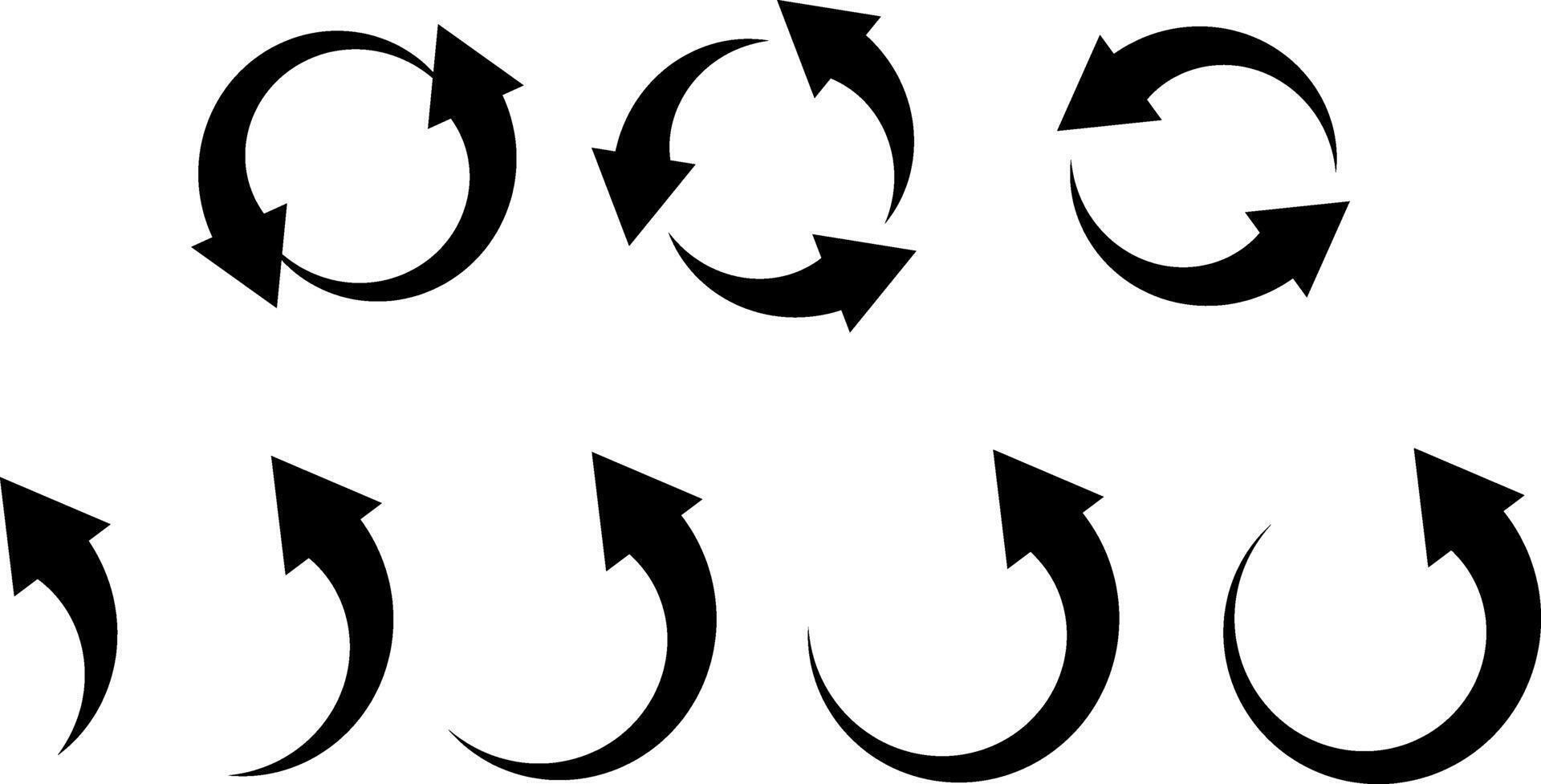 Circle arrow clipart Hand drawn art vector