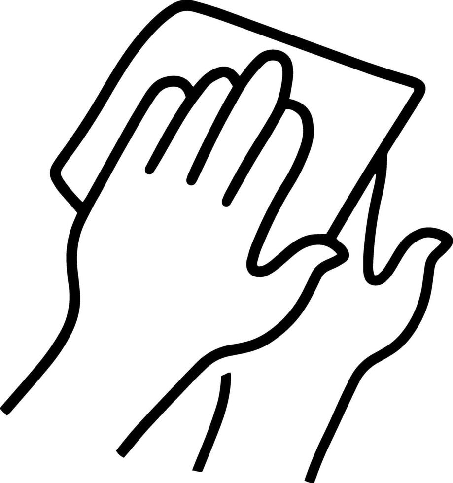 Doodle cleaning clipart Hand drawn line art vector