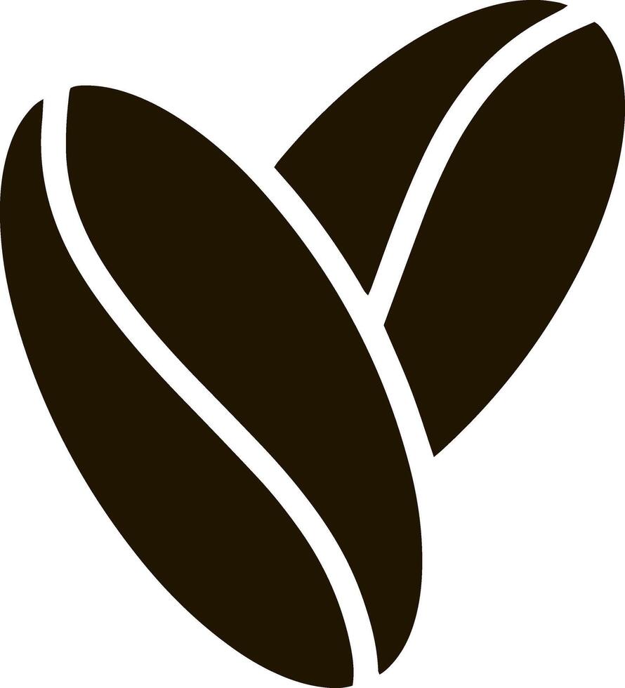 Coffee bean icon Stencil clipart vector