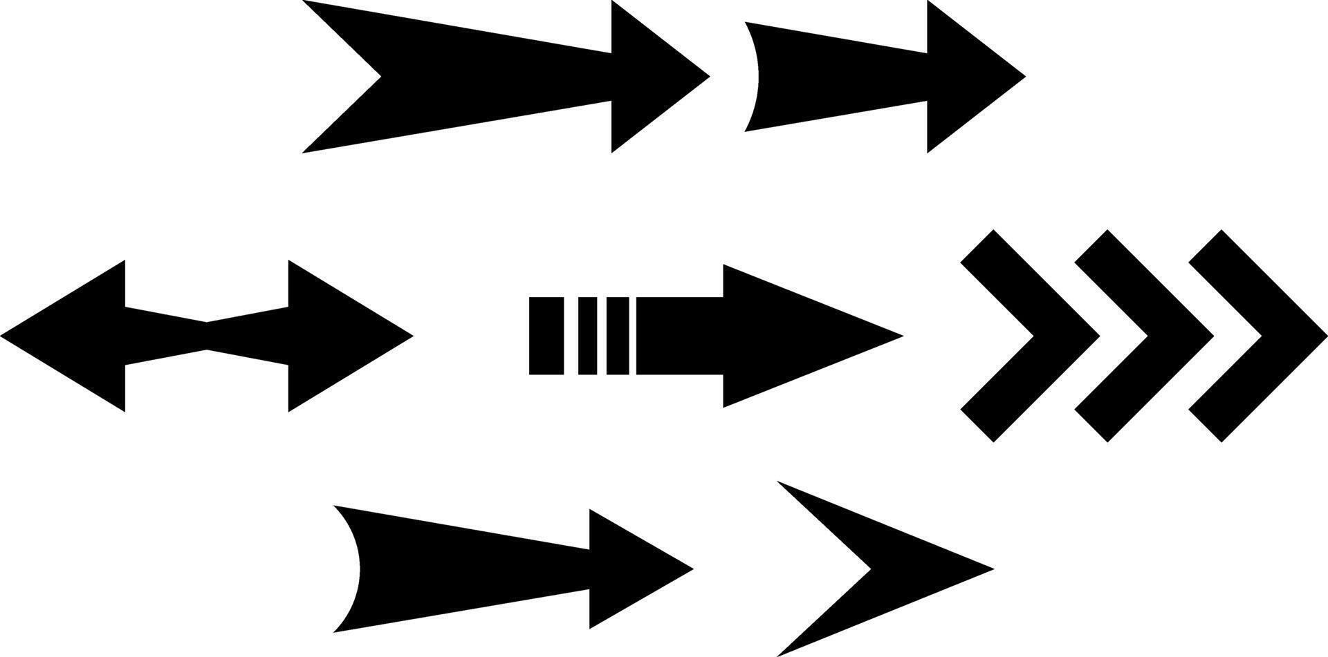 Doodle arrow clipart Hand drawn art vector