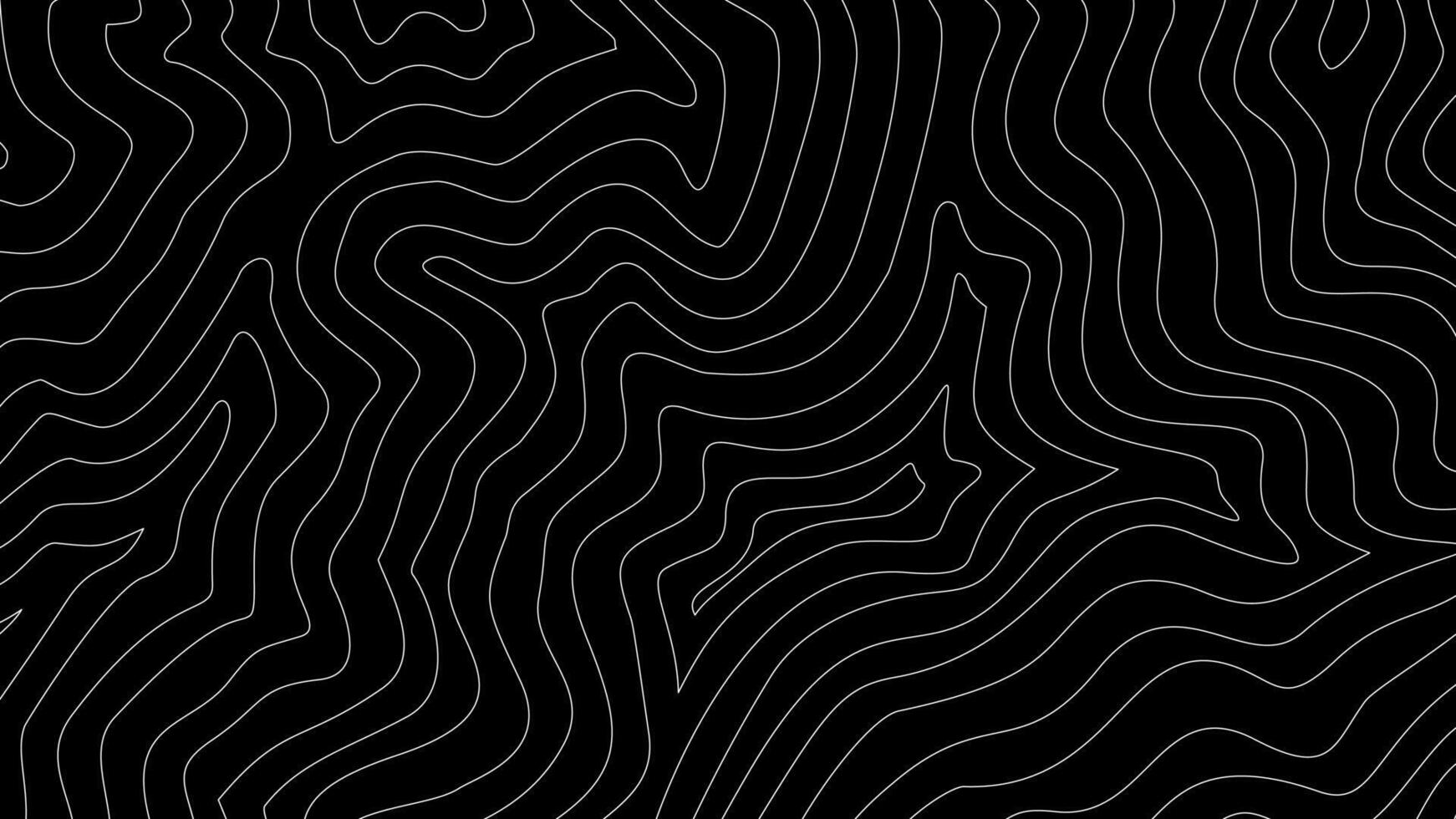 topographic contour background. contour lines background. Topographic map background. dark wavy background. Topographic map contour background. vector