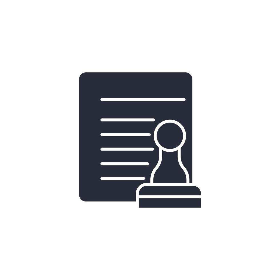 Title Insurance icon illustration. Title Insurance symbol isolated on white background vector