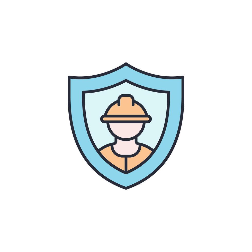 Worker's Compensation icon illustration. Worker's Compensation symbol isolated on white background vector