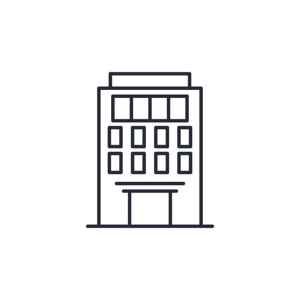 Office icon illustration. Office symbol isolated on white background ...