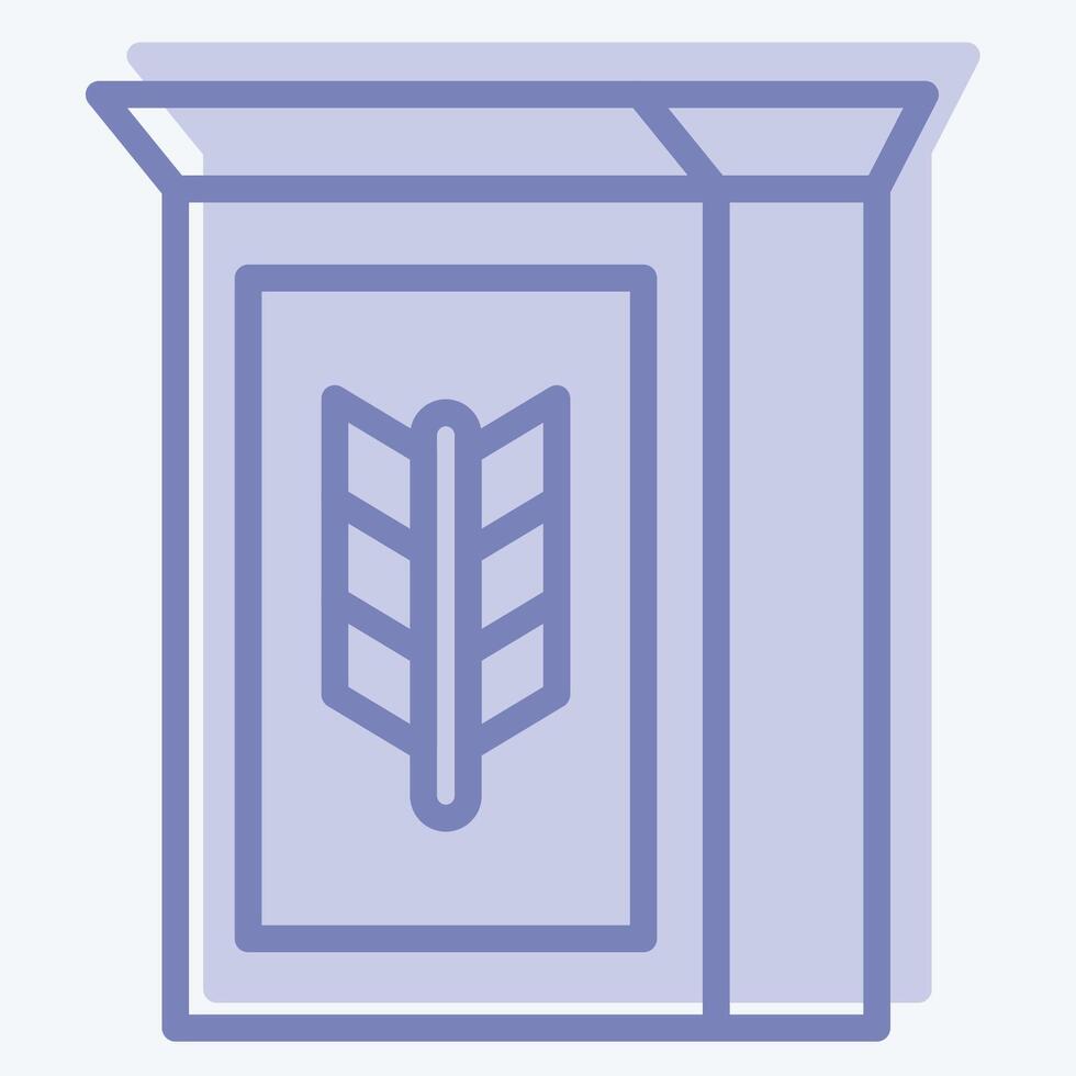 Icon Cereal. related to Breakfast symbol. two tone style. simple illustration vector