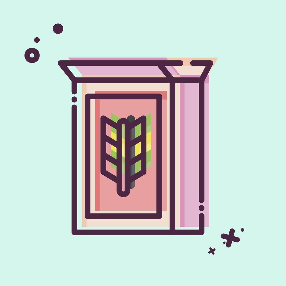 Icon Cereal. related to Breakfast symbol. MBE style. simple illustration vector