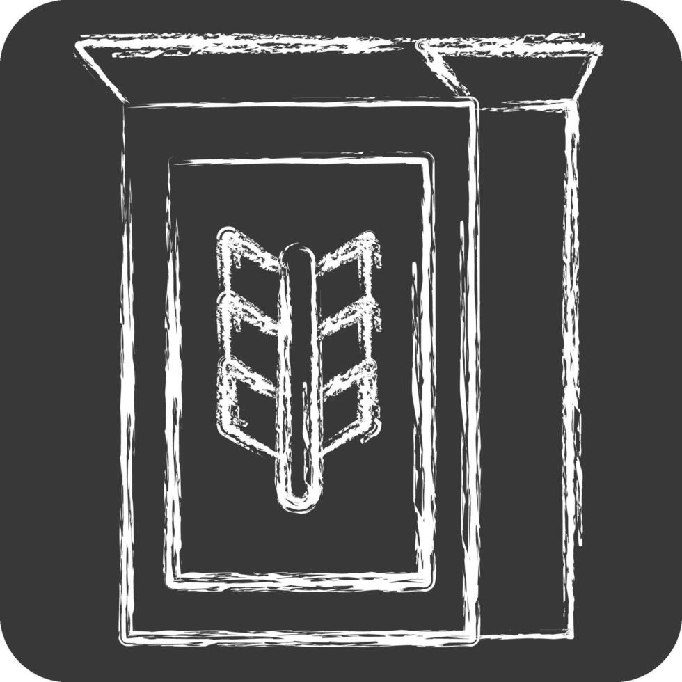Icon Cereal. related to Breakfast symbol. chalk Style. simple illustration vector