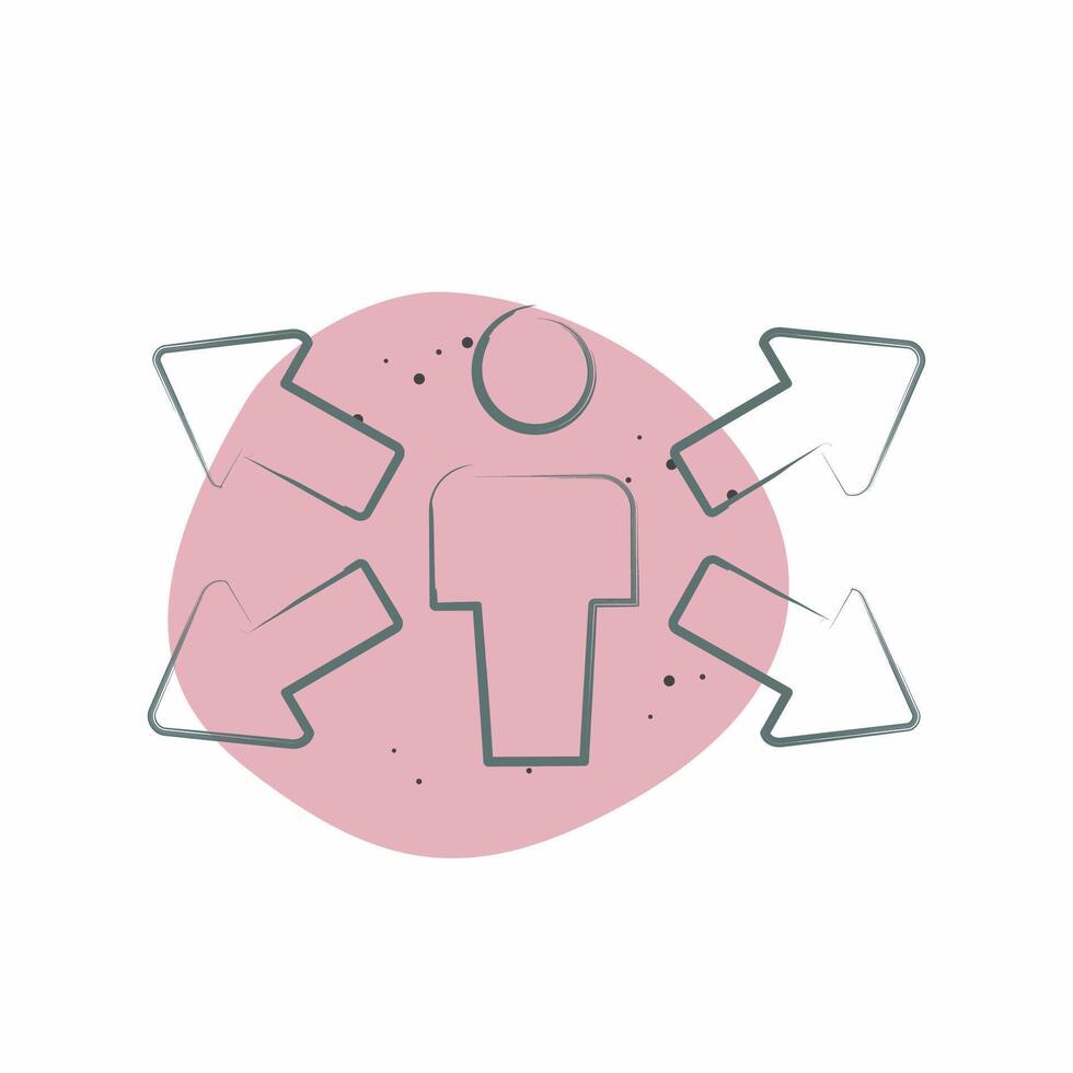 Icon Opportunity. related to Choice symbol. Color Spot Style. simple illustration vector