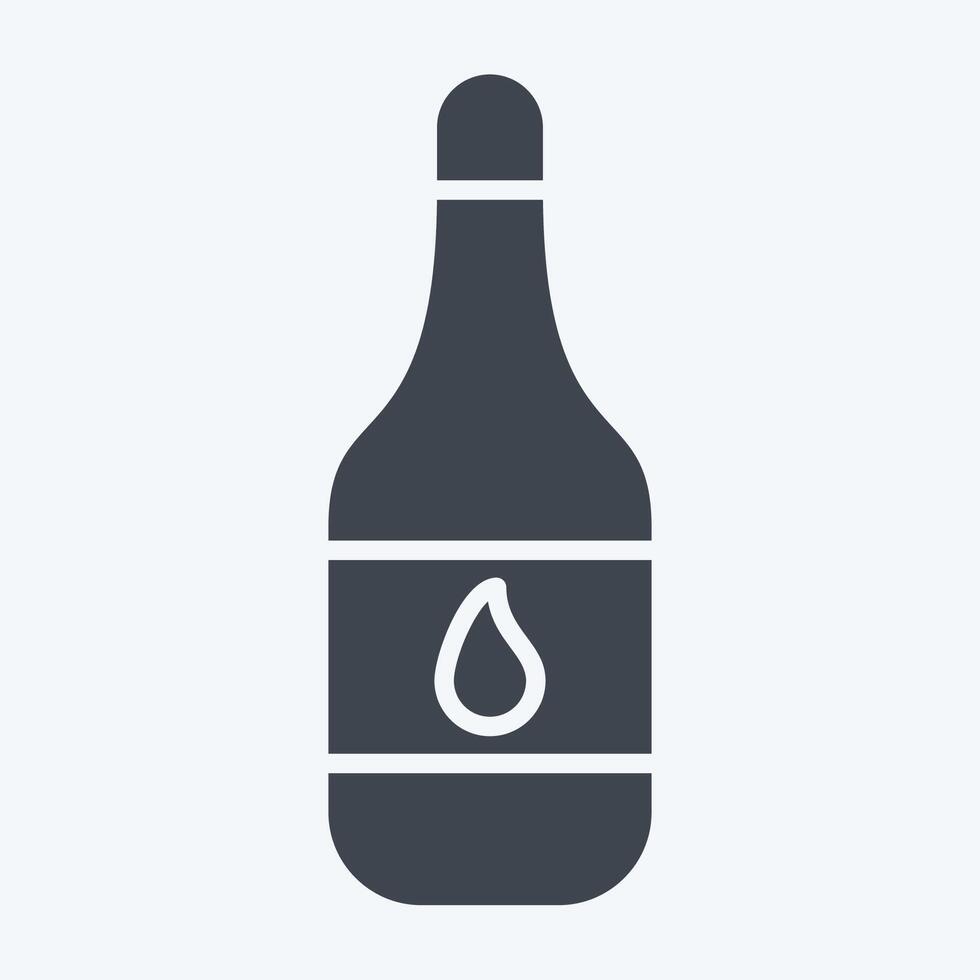 Icon Water. related to Breakfast symbol. glyph style. simple illustration vector