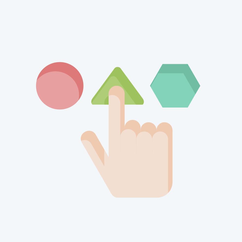 Icon Pick. related to Choice symbol. flat style. simple illustration vector