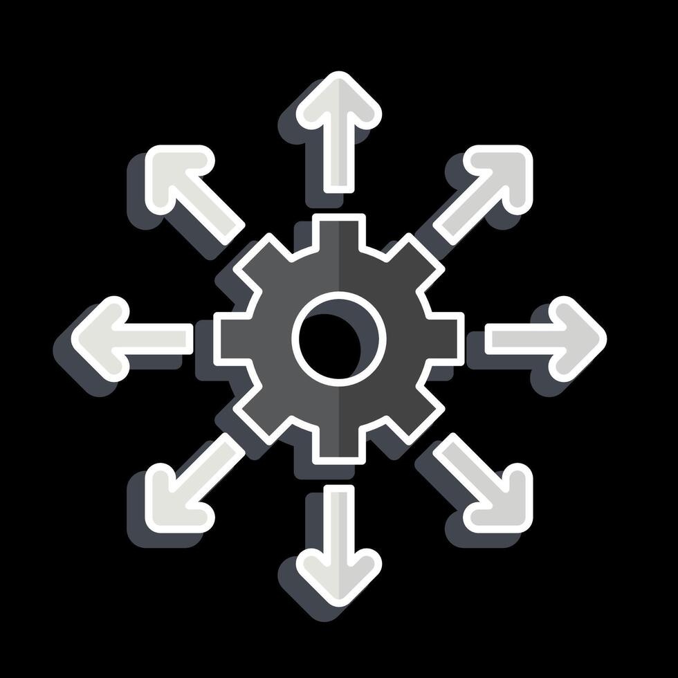Icon Options. related to Choice symbol. glossy style. simple illustration vector