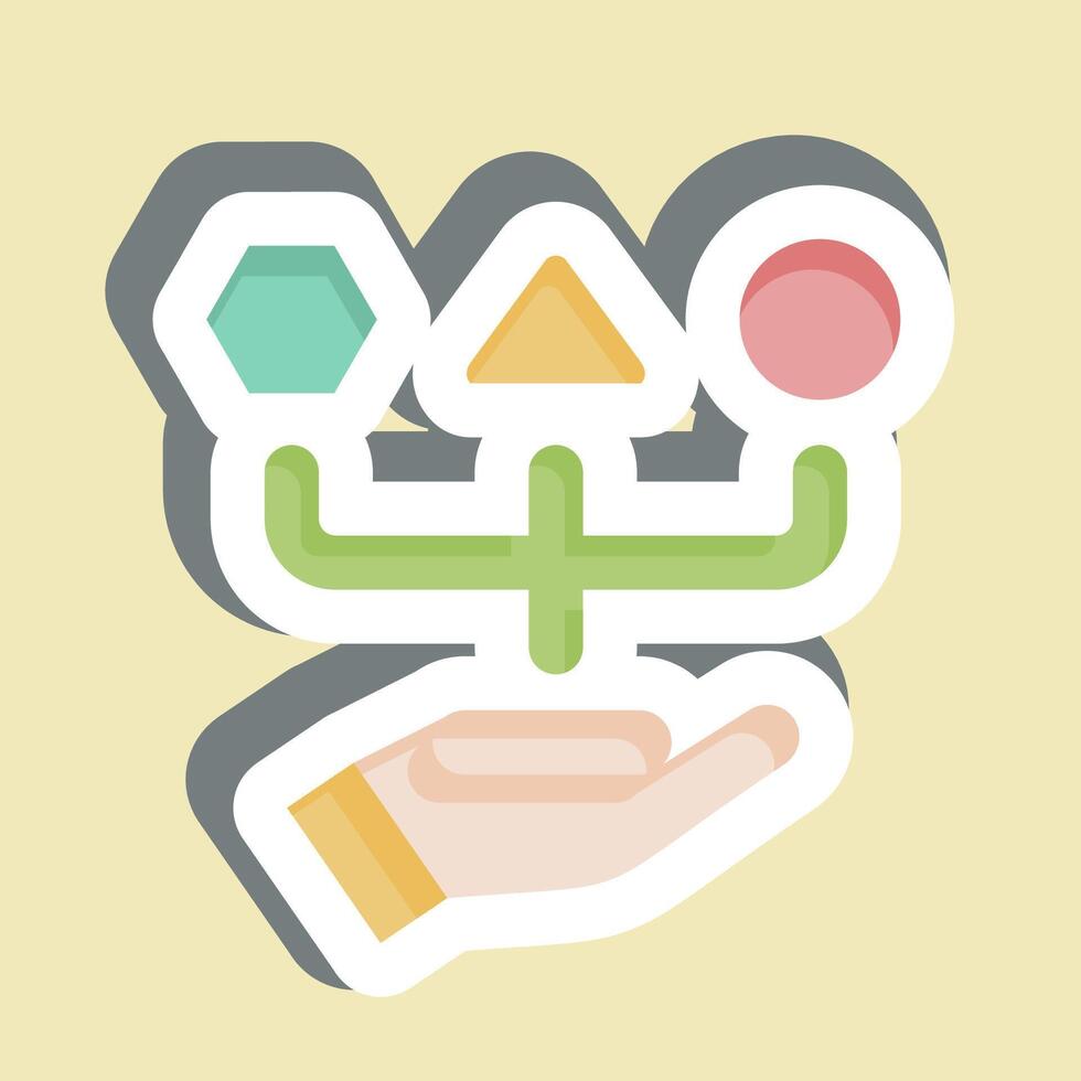 Sticker Assortment. related to Choice symbol. simple illustration vector