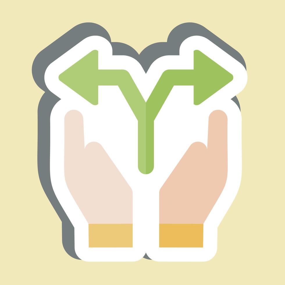 Sticker Option. related to Choice symbol. simple illustration vector