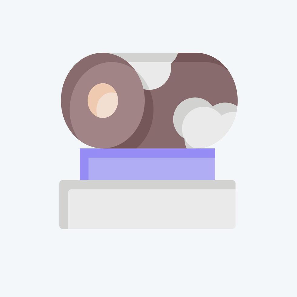 Icon Drum. related to Korea symbol. flat style. simple illustration vector