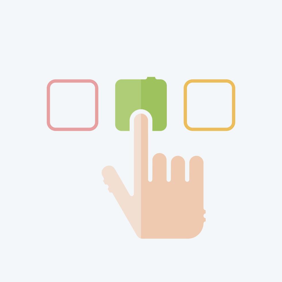 Icon Select. related to Choice symbol. doodle style. simple illustration vector