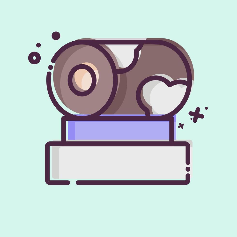 Icon Drum. related to Korea symbol. MBE style. simple illustration vector