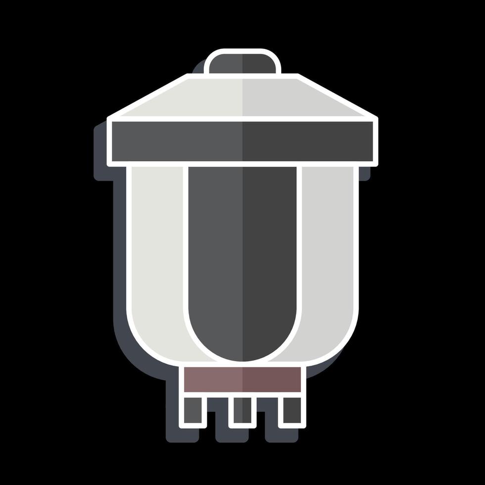Icon Lantern. related to Korea symbol. glossy style. simple illustration vector
