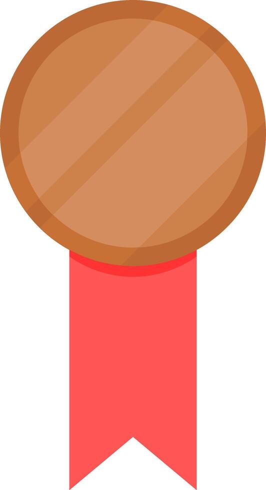 Bronze medal. Round bronze medal. vector