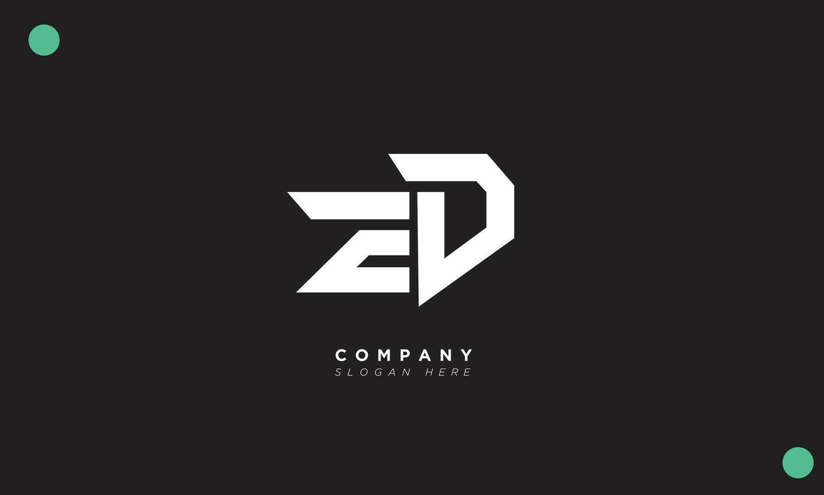 ED Alphabet letters Initials Monogram logo vector